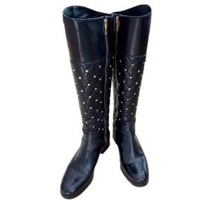 SOLDMichael Kors riding boots with gold rivets 7.5